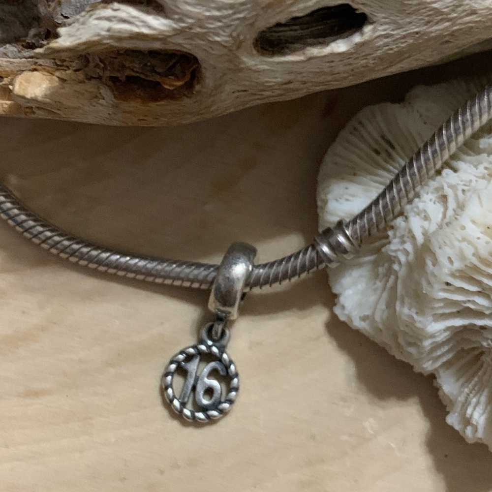 PANDORA Sweet 16 Dangle Charm 925 Sterling Silver 790494